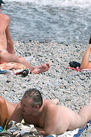Completely naked girls sunbathing naked