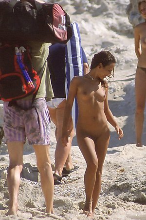 lewd naked babes shows  pussy at nude beaches in Cuba