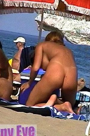 Hot female bums at nude beach