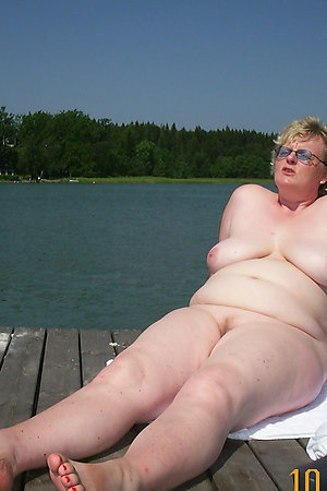 Chubby female nudists over 50 years old