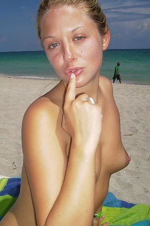 A nude girl at the Copacabana