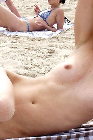 Nude beach - pretty nudist girls naked