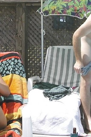 Horny nudists sucking cocks in public