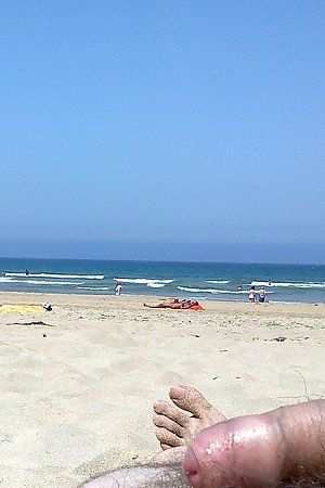 Hidden camera on the nudist beach