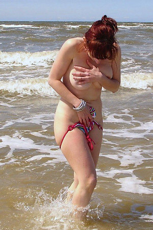 1st time undressing on nudist beach