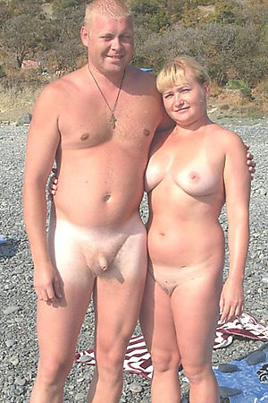 Horny nudist couples at the beach